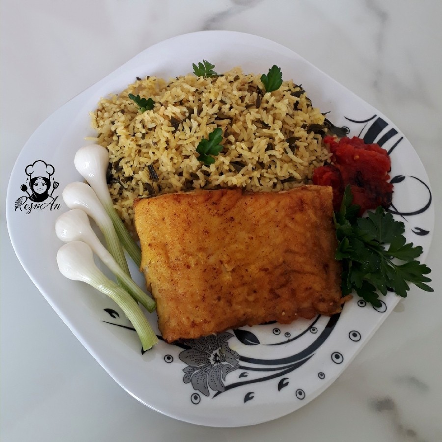 تره پلو با ماهی ִֶָ  ‌