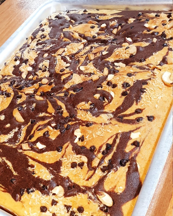 کیک وانیلی تخته ای 