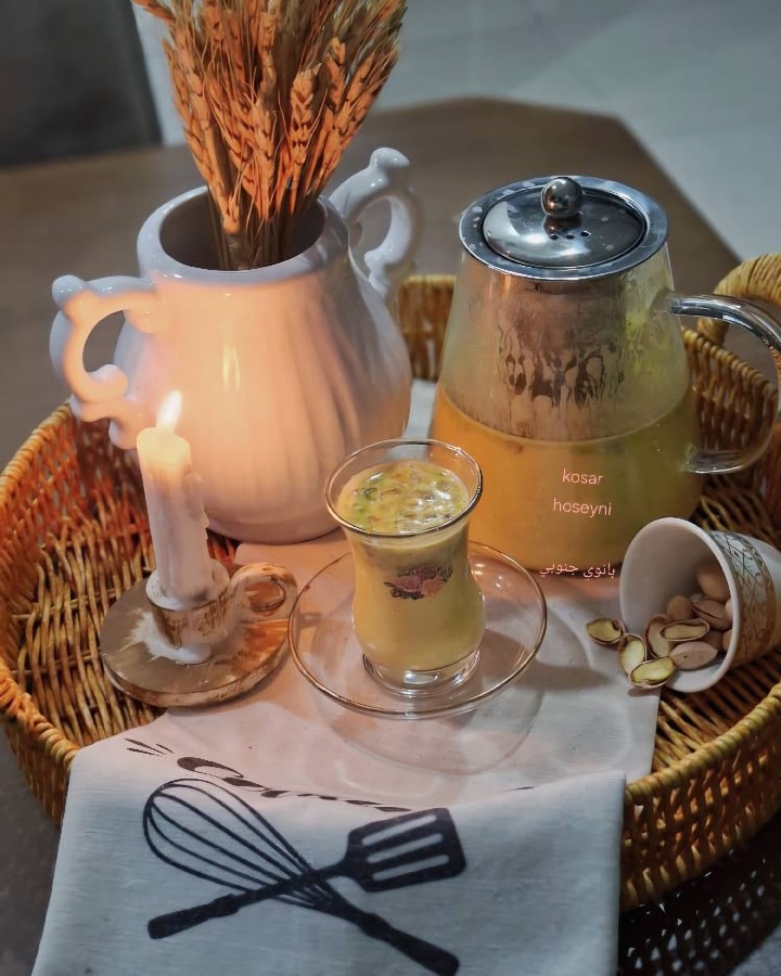 شیرپسته زعفرانی 