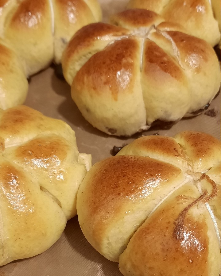 نان کدوحلوایی با مغزی کرم شکلاتی