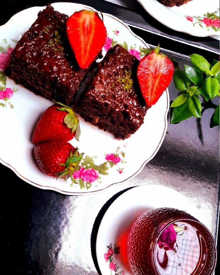 کیک خیس شکلاتی
