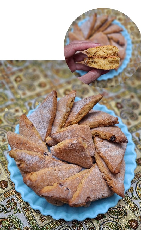 اسکون کدو حلوایی دارچینی