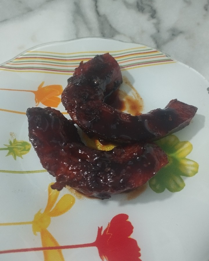 کدو حلوایی با شیره 