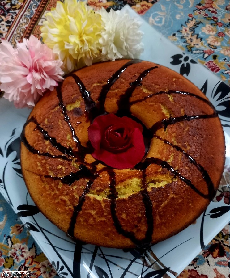 کیک زعفرانی من ❤️❤️?