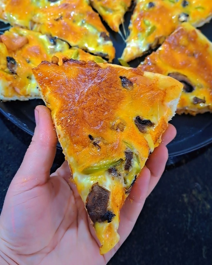 پیتزا مرغ گریل شده