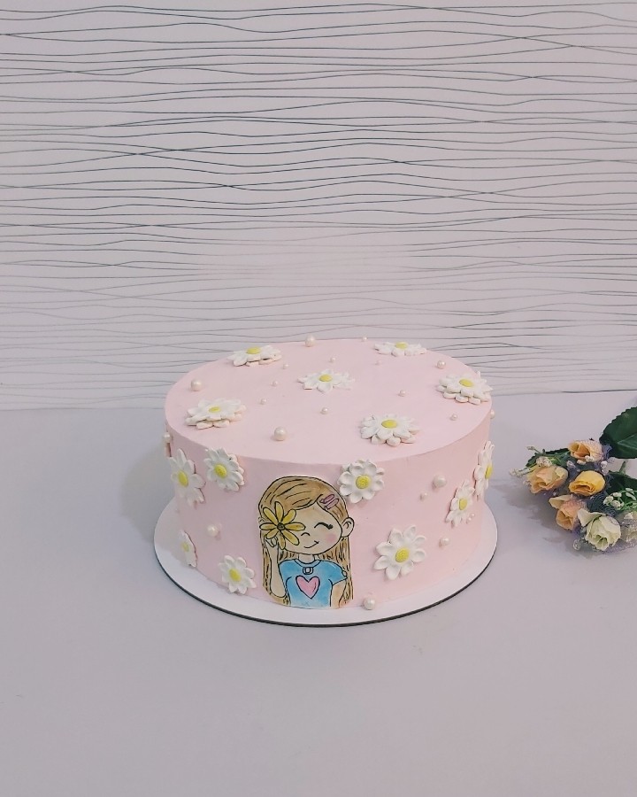 کیک دخترونه قشنگم