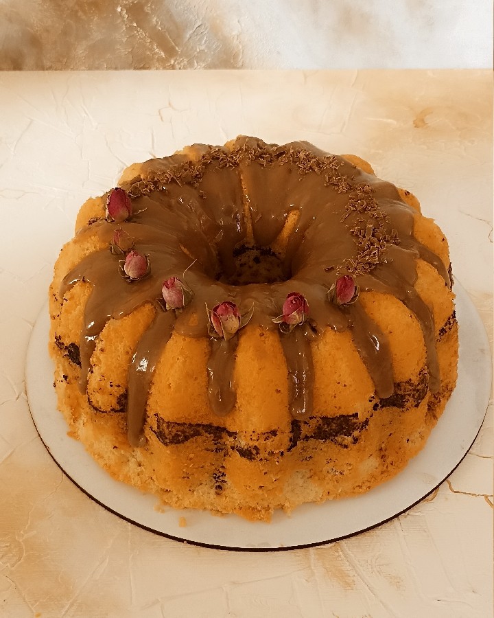 کیک عصرانه موز و گردو