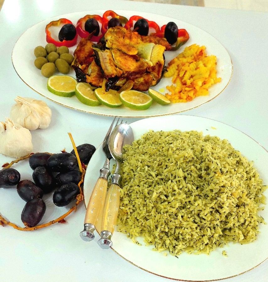 سبزی پلو با ماهی