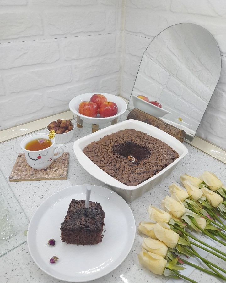 کیک آبجوش شکلاتی