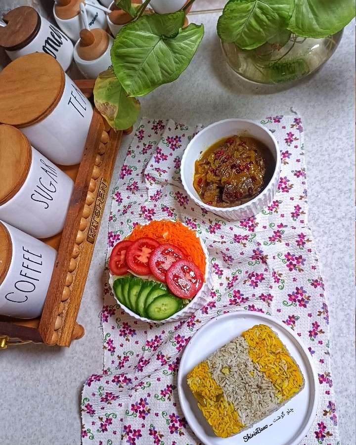 باقالی پلو با گوشت 