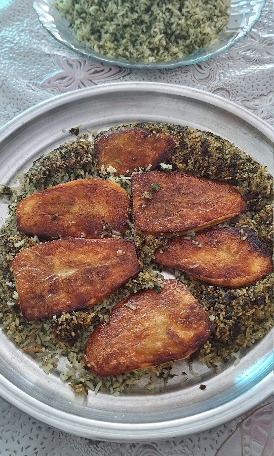 سبزی پلو با ماهی