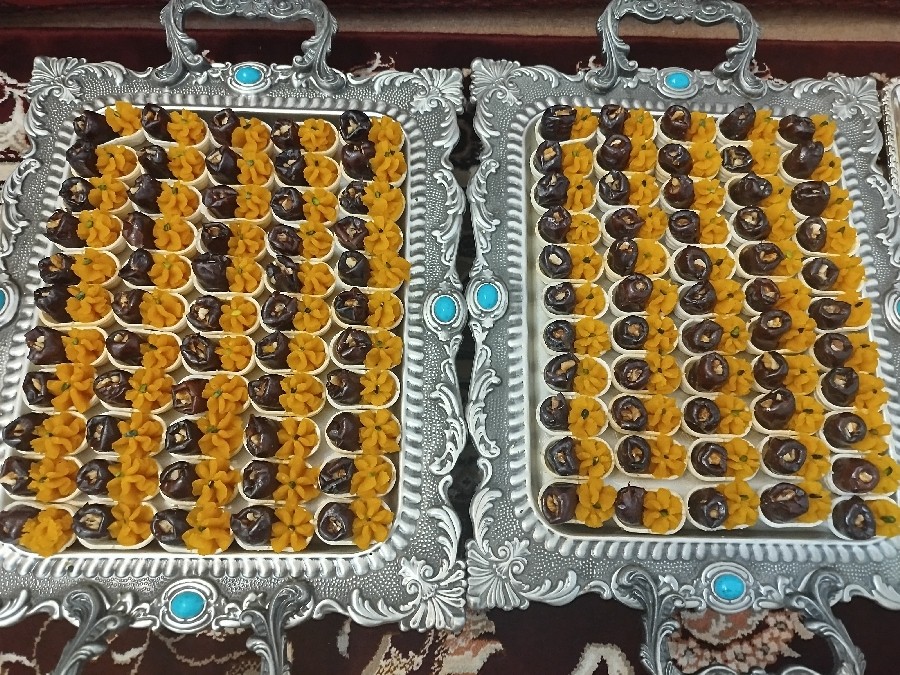 تارت حلوا و خرما 