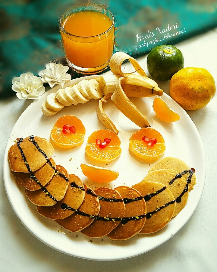 #پنکیک_نارنگی