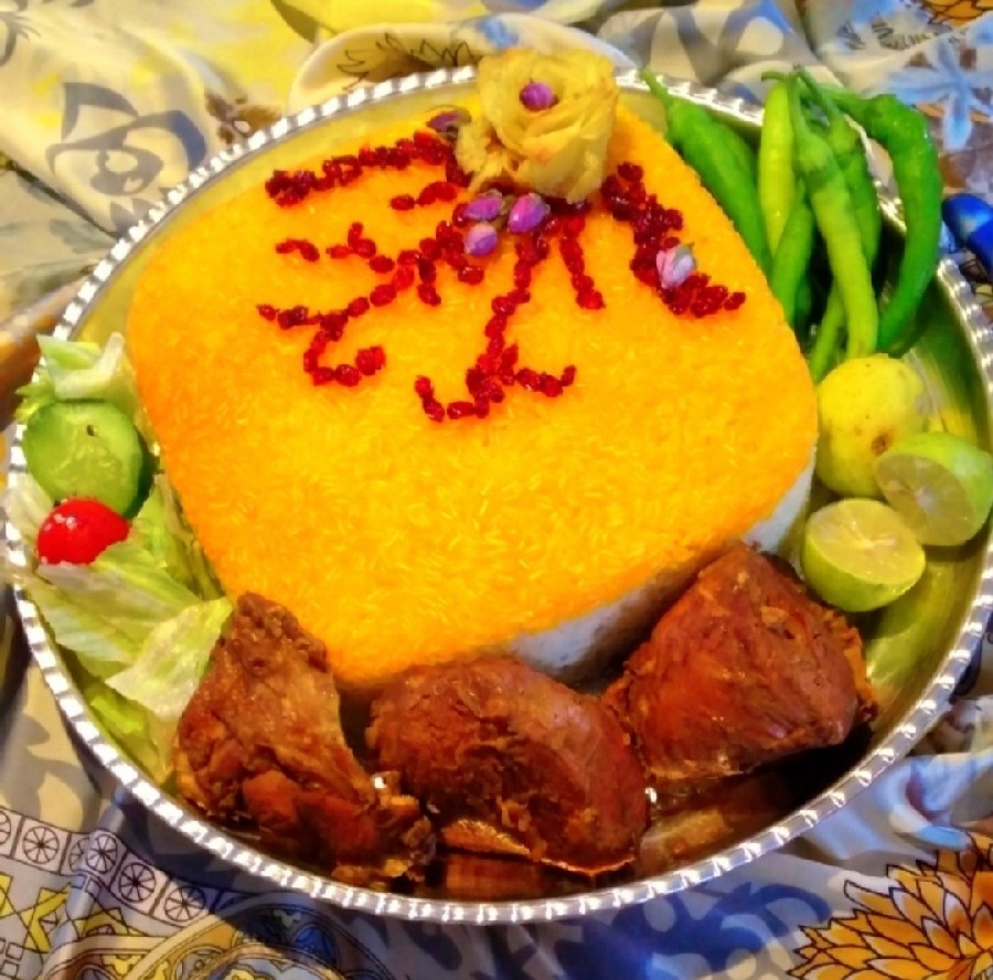 چلو بوقلمون 