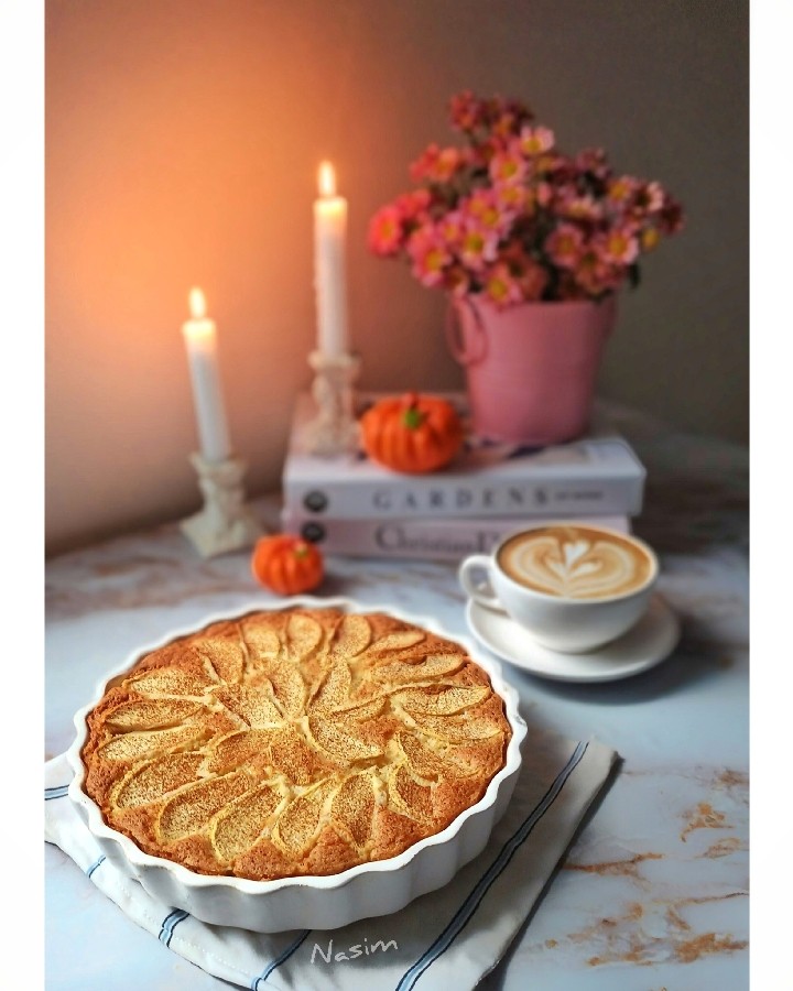 کیک سیب و دارچین 