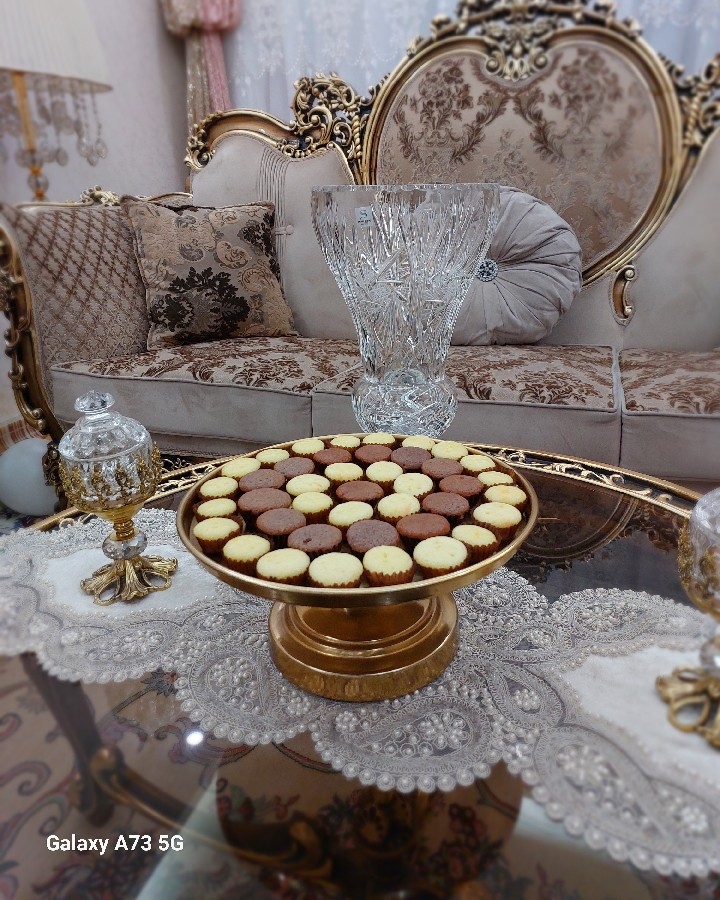 مینی کاپ کیک پرتقالی و شکلاتی