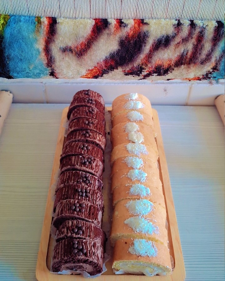 رولت شکلاتی و رولت قنادی 