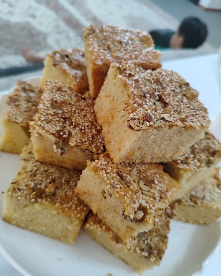 عکس کیک کنجدی 