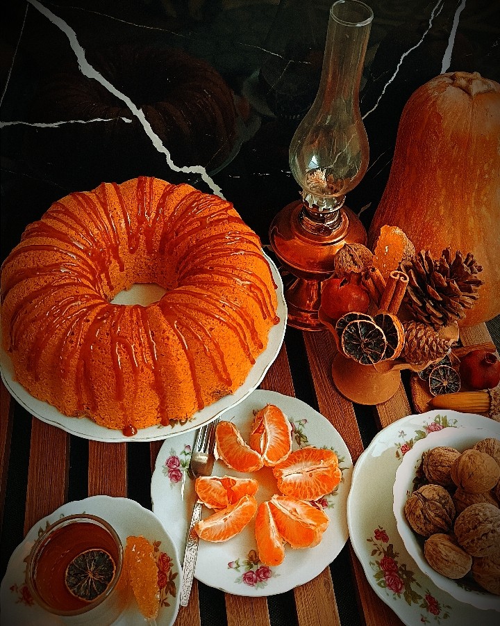 کیک دو رنگ ابری 