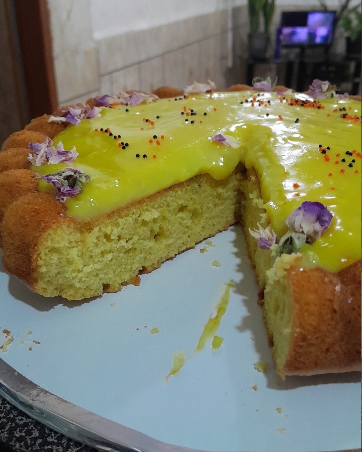 کیک عصرونه زعفرون 