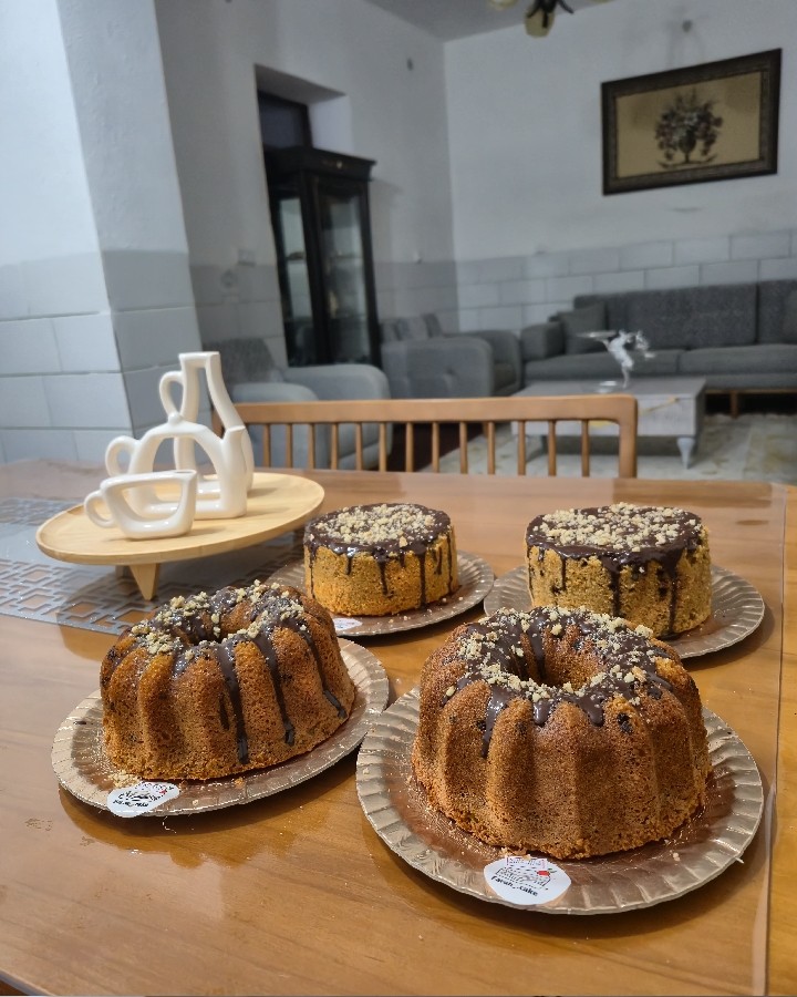 کیک نسکافه گردویی