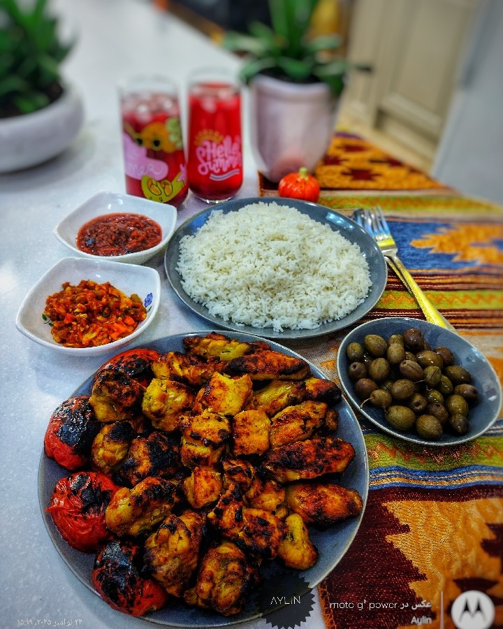 جوجه کباب ذغالی 