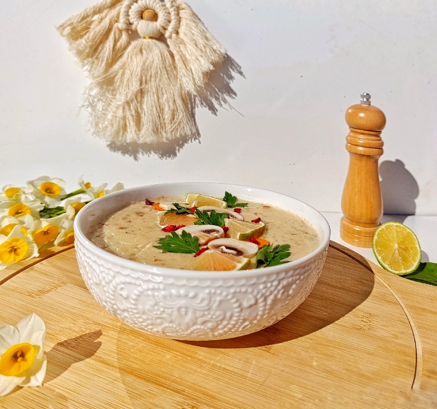 سوپ جو با شیر 