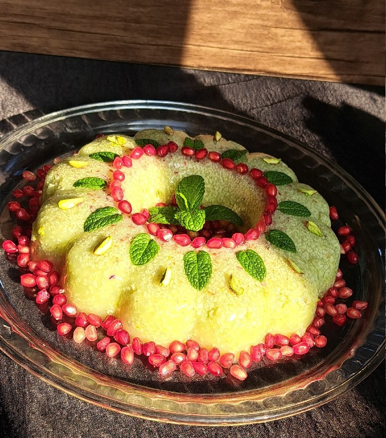 دسرشیروپسته(پودینگ پسته)