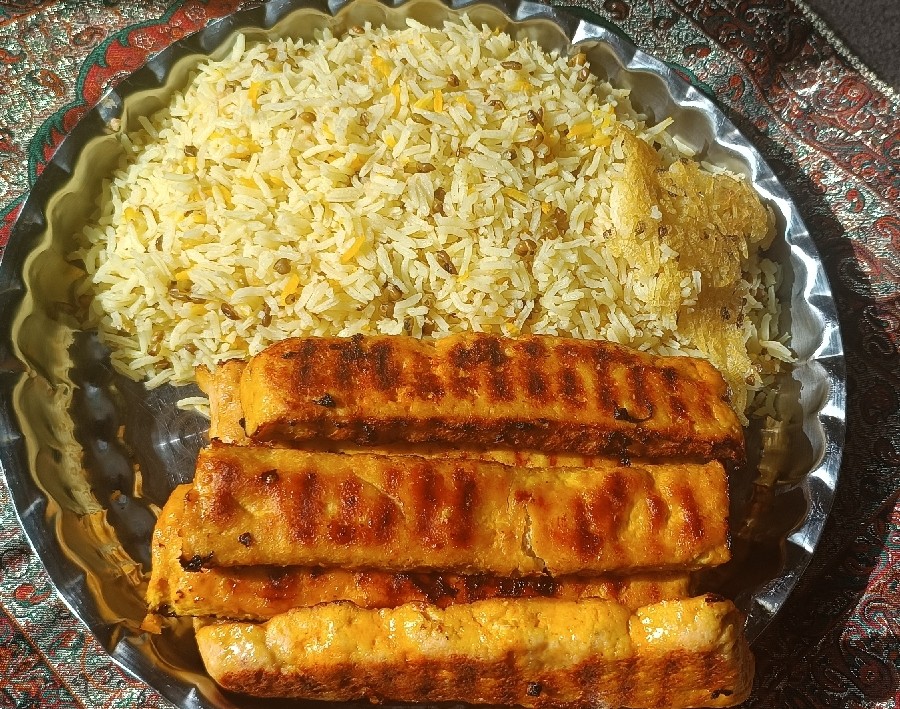 کباب مرغ تابه ای 