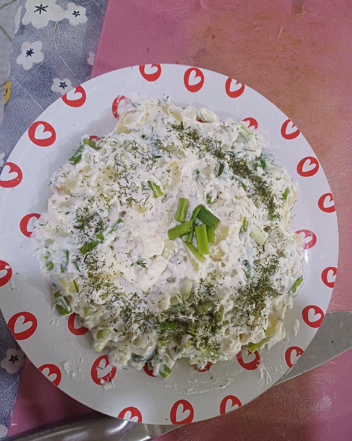 عکس مرحله 3 تهیه سالاد پیازچه