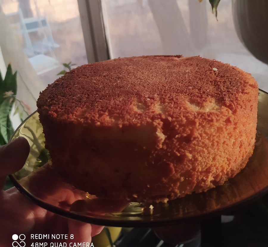 کیک زست و آب پرتقال 