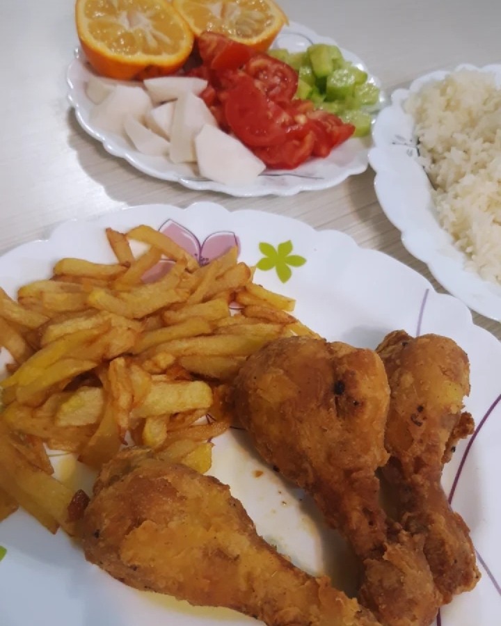 عکس مرغ سرخ کرده