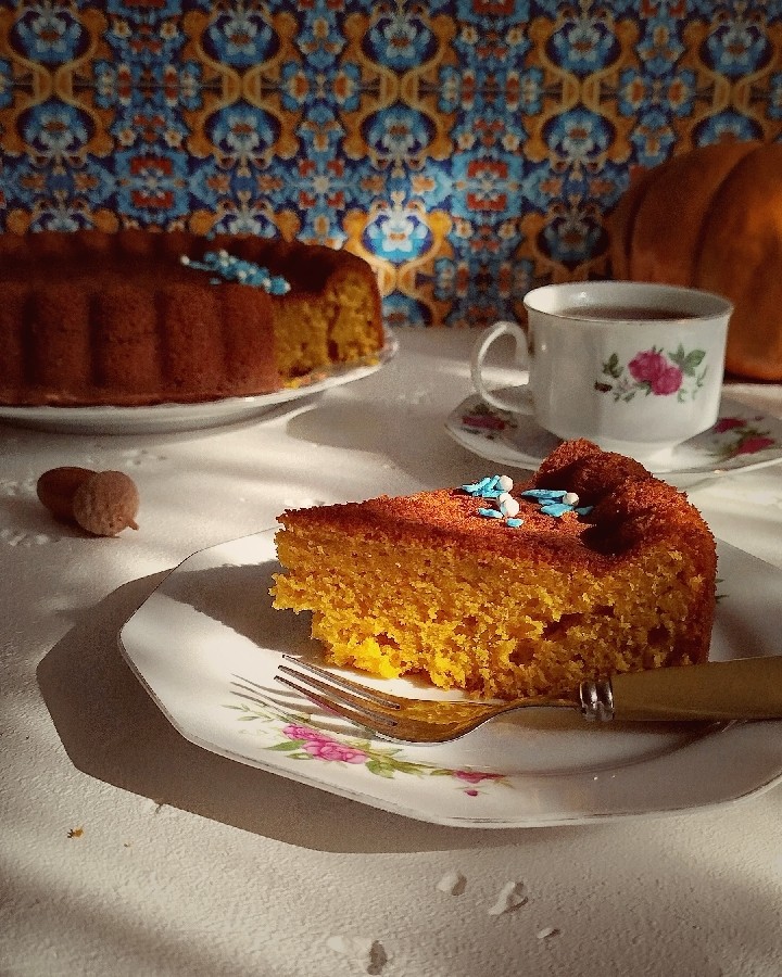 کیک کدو حلوایی