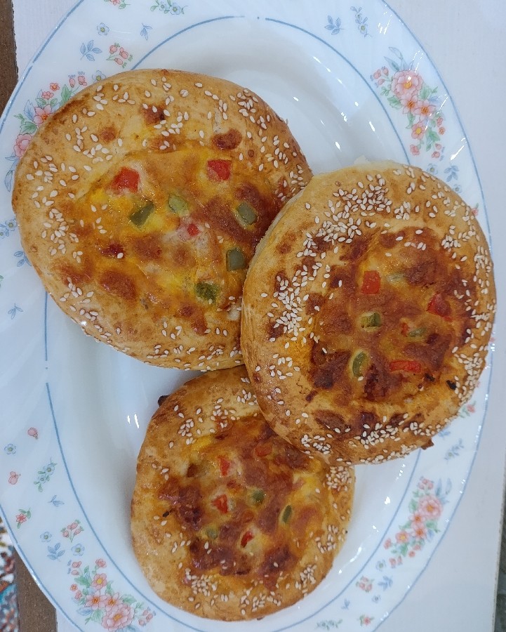 #نان چاپاتا # پیتزا