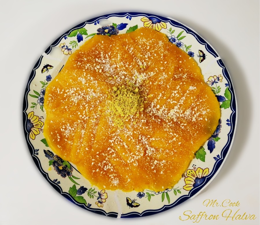 عکس حلوا زعفرانی