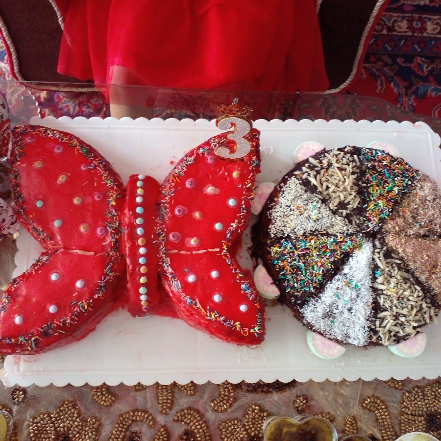 کیک تولد سه سالگی دخترم?