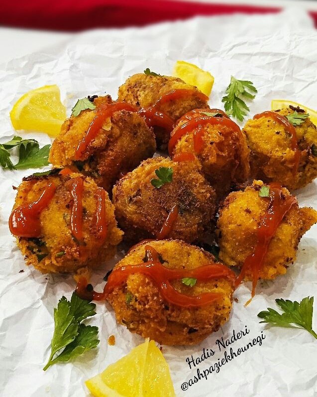 #توپک_سیب_زمینی_و_جعفری