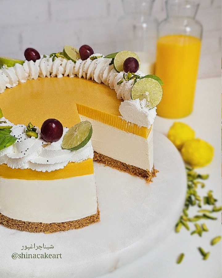 عکس چیزکیک انبه