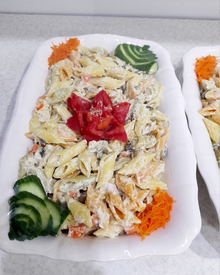 سالاد ماکارونی خودم پز? ب روش ساجده بانو ?