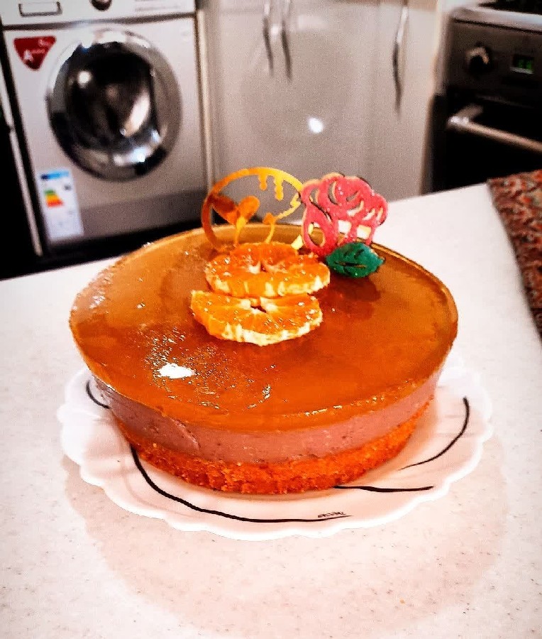 چیز کیکی پرتقالی 