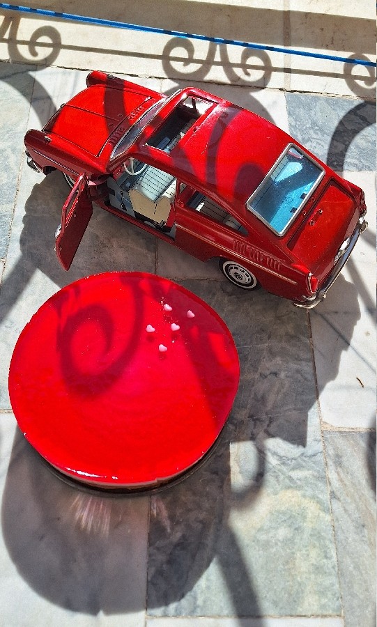 کیک کرم ژله ای