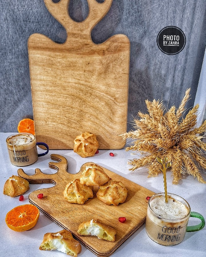 عکس نان خامه‌ای 