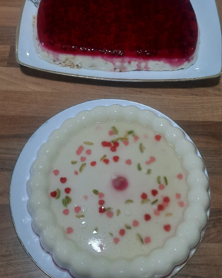 ژله و چیز کیک 