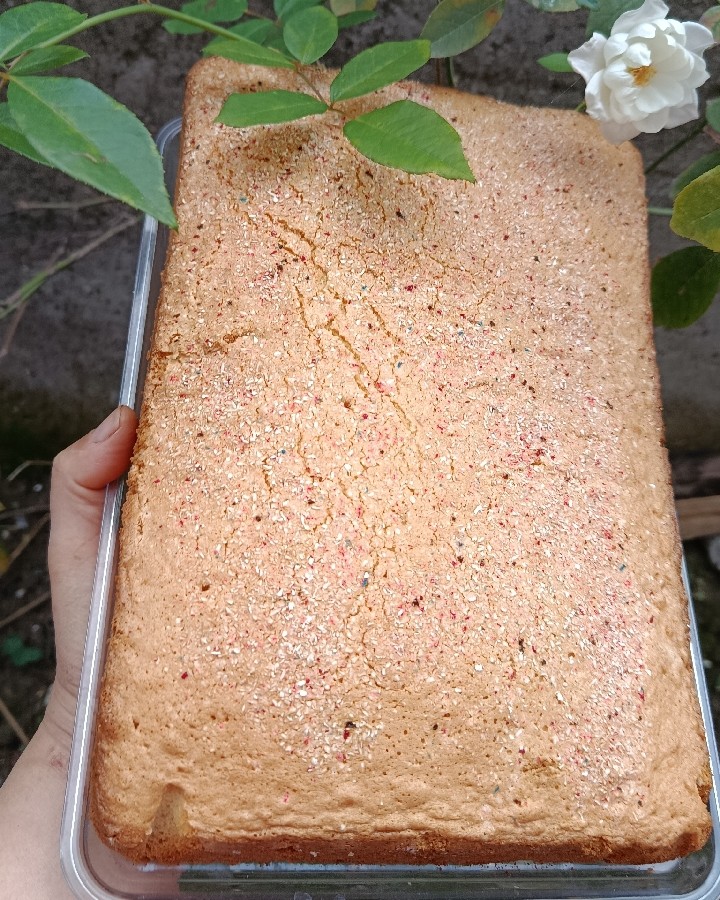 # کیک تخته ای نارگیلی شربتی ???