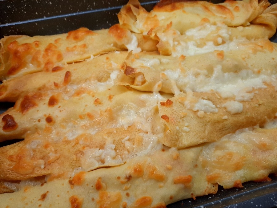 کرپ قارچ و مرغ