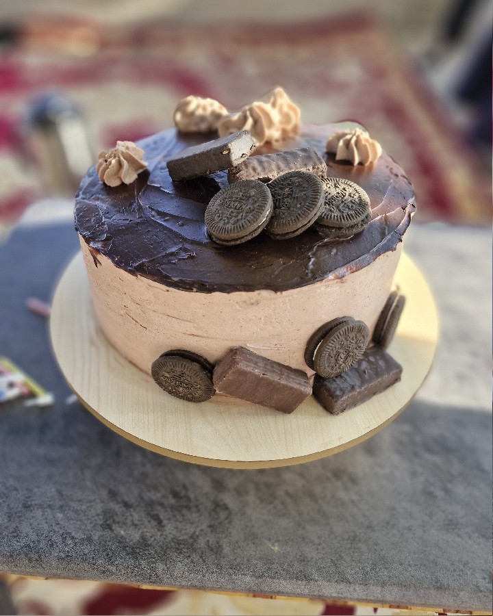 کیک خودم پز برای تولد همسر عزیزم❤️??