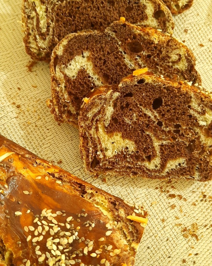 نون شکلاتی پنبه ای