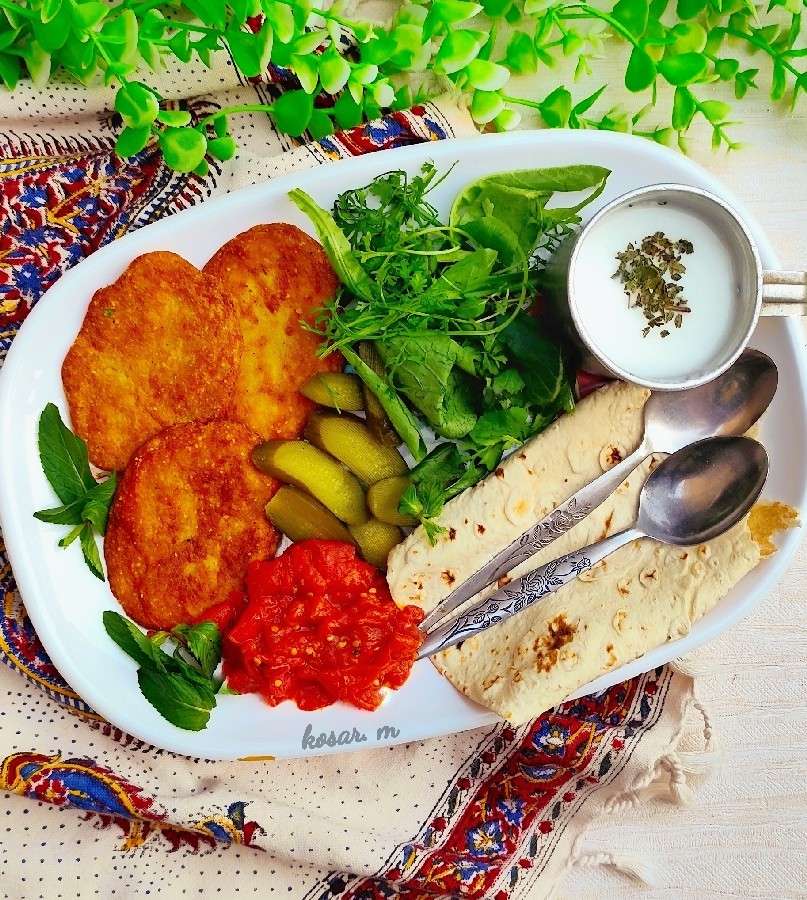 عکس کوکو سیب زمینی پخته