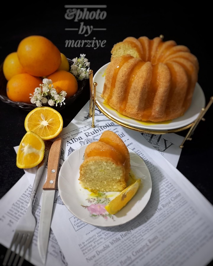 کیک عصرانه پرتقالی