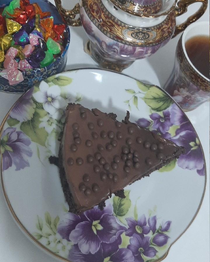 کیک خیس دبل چاکلت